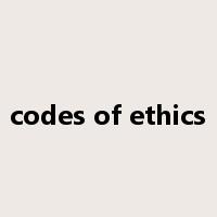 codes of ethics是什么意思