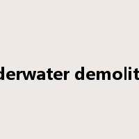 underwater demolition是什么意思