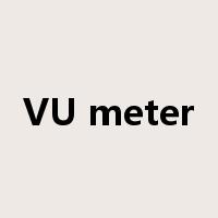VU meter是什么意思