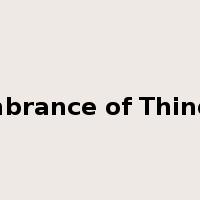 Remembrance of Things Past是什么意思