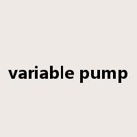 variable pump是什么意思