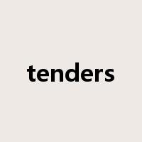tenders是什么意思