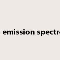atomic emission spectroscopy是什么意思