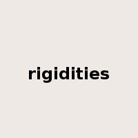 rigidities是什么意思