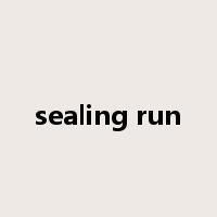 sealing run是什么意思