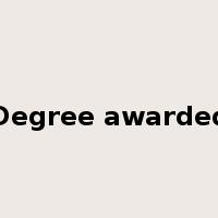 Degree awarded是什么意思