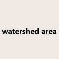 watershed area是什么意思