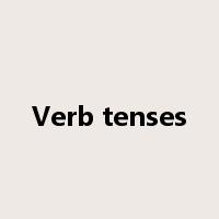 Verb tenses是什么意思