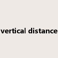 vertical distance是什么意思