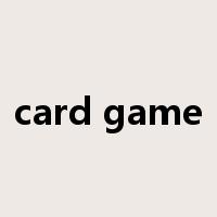 card game是什么意思