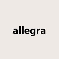 allegra是什么意思
