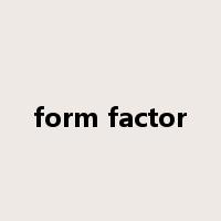 form factor是什么意思