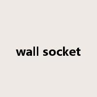 wall socket是什么意思