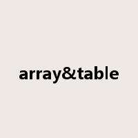 array&table是什么意思