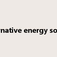 alternative energy source是什么意思