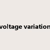 voltage variation是什么意思