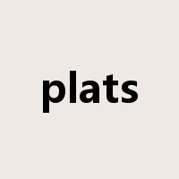 plats是什么意思