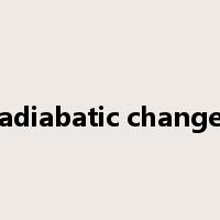 adiabatic change是什么意思