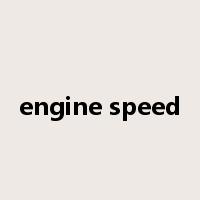 engine speed是什么意思