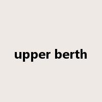 upper berth是什么意思