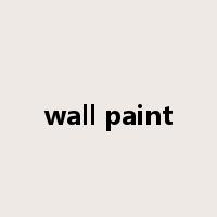wall paint是什么意思
