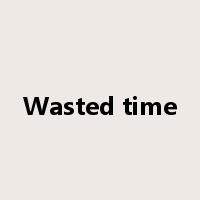 Wasted time是什么意思