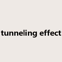 tunneling effect是什么意思