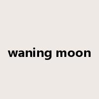 waning moon是什么意思