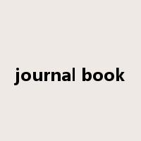 journal book是什么意思
