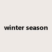 winter season是什么意思