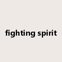 fighting spirit是什么意思
