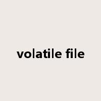 volatile file是什么意思