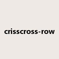 crisscross-row是什么意思