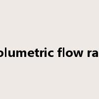 volumetric flow rate是什么意思