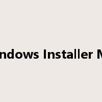 Windows Installer MSI是什么意思