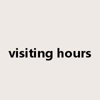 visiting hours是什么意思