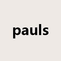 pauls是什么意思