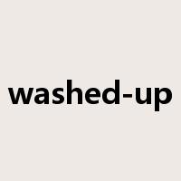 washed-up是什么意思