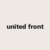 united front是什么意思