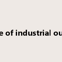 value of industrial output是什么意思