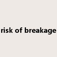 risk of breakage是什么意思