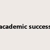 academic success是什么意思