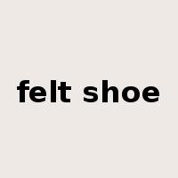felt shoe是什么意思