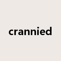 crannied是什么意思