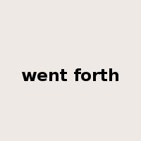 went forth是什么意思