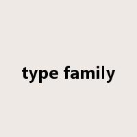 type family是什么意思