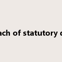 breach of statutory duty是什么意思