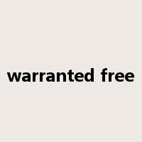 warranted free是什么意思