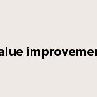 value improvement是什么意思