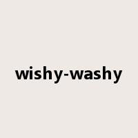 wishy-washy是什么意思
